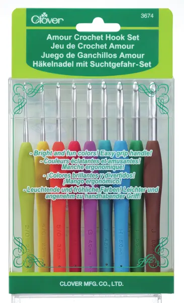 Clover AMOUR Virknål Set (9 stl)